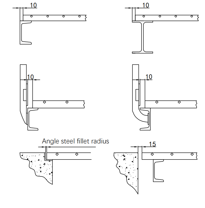 Abstand bei der Installation von Stahlrosten Abstand bei der Installation von Stahlrosten