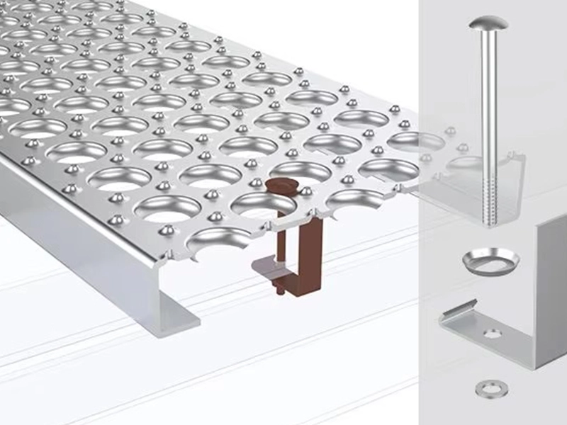 Perforierte O-Griff-Riffelrostplatte